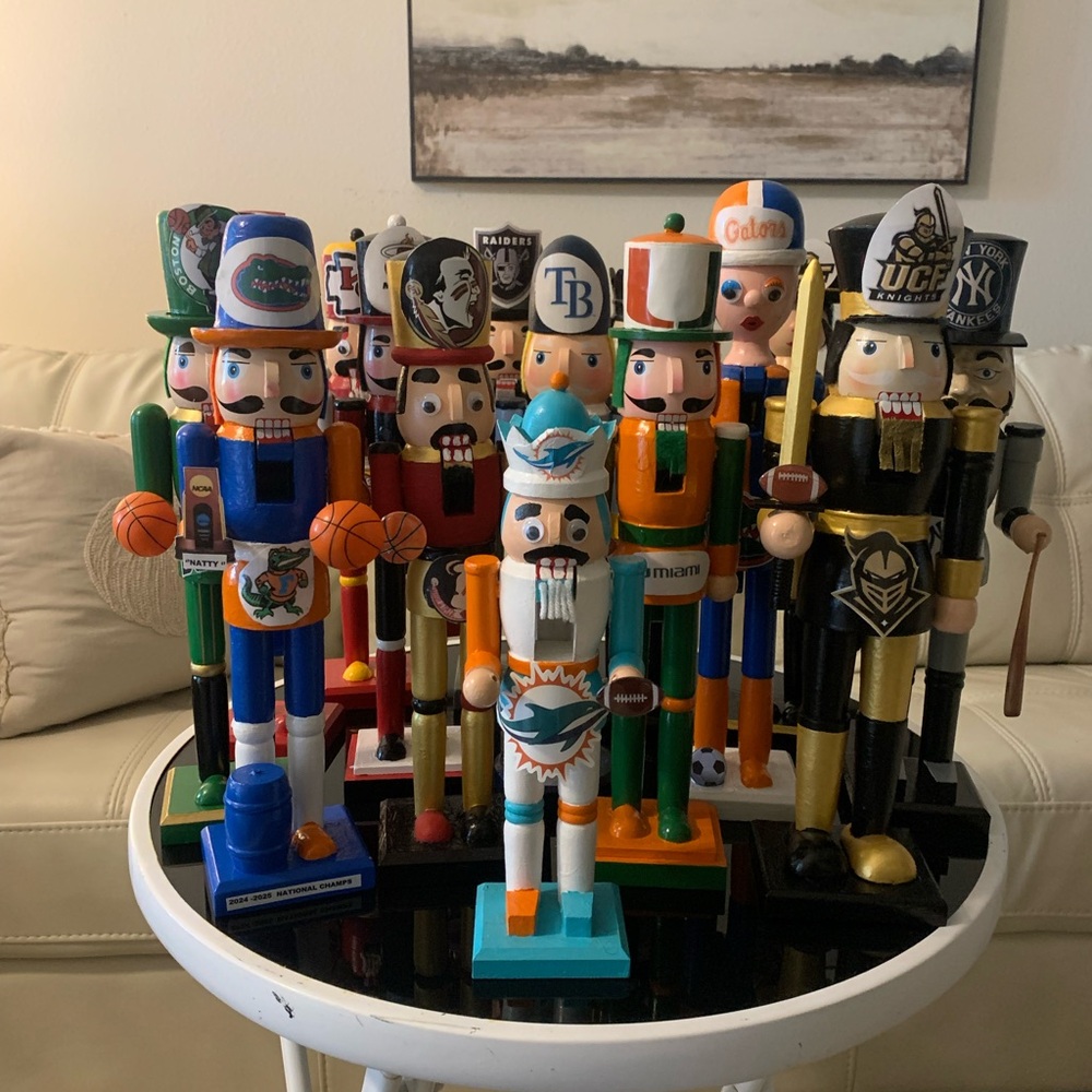 Colorful Sports Team Nutcracker Set